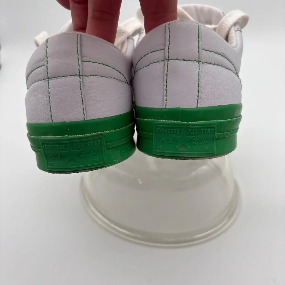 Converse Golf Le Fleur One Star White Kelly Green Leather Sneakers 164025C W 6